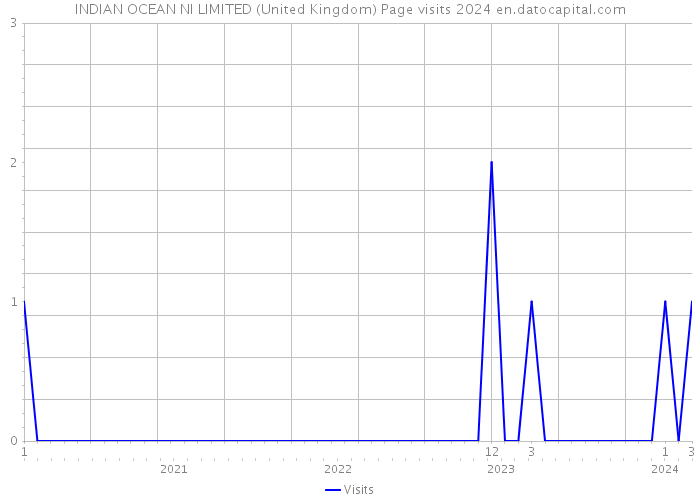 INDIAN OCEAN NI LIMITED (United Kingdom) Page visits 2024 