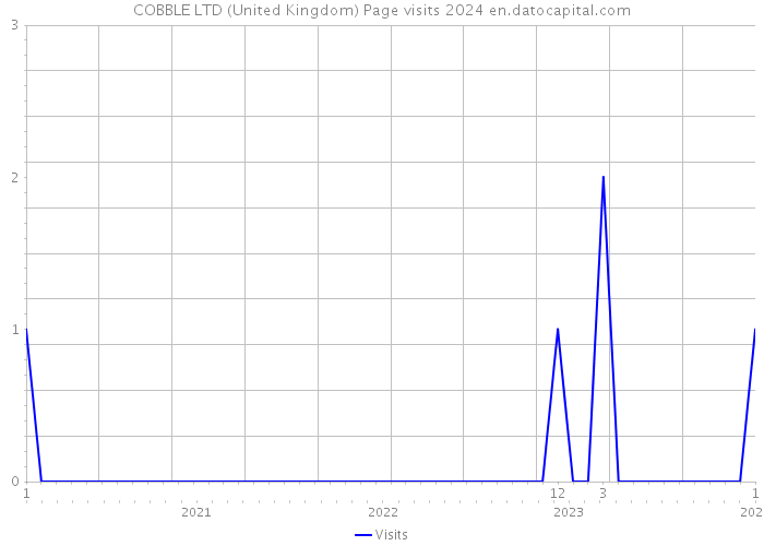 COBBLE LTD (United Kingdom) Page visits 2024 