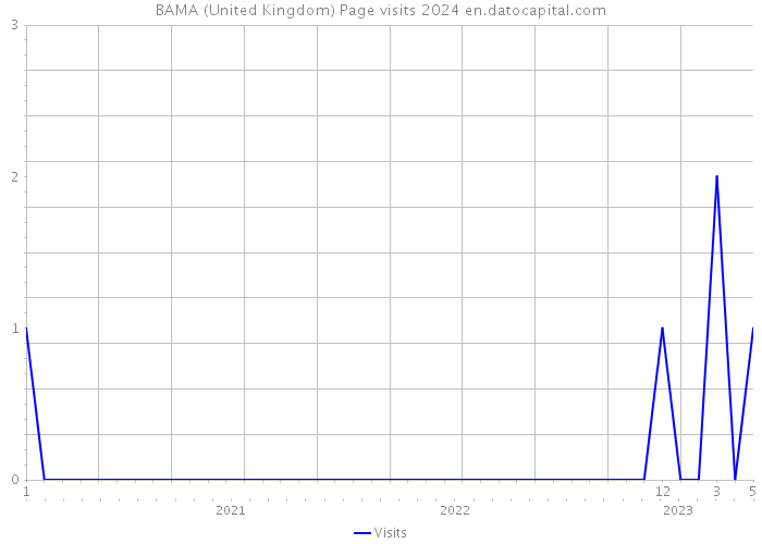 BAMA (United Kingdom) Page visits 2024 