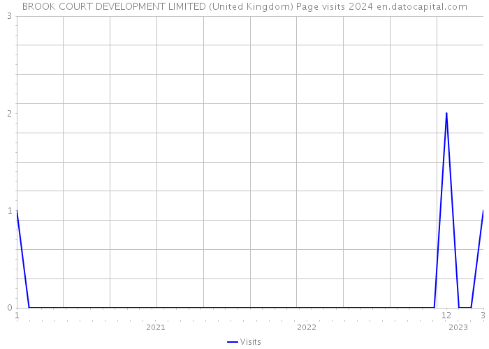 BROOK COURT DEVELOPMENT LIMITED (United Kingdom) Page visits 2024 