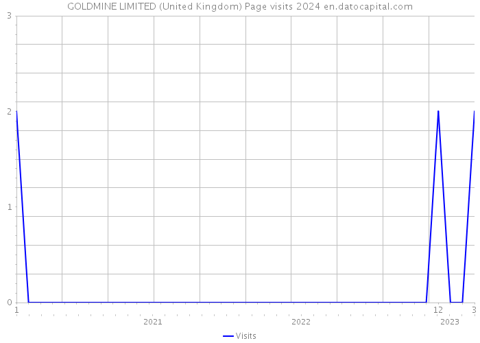 GOLDMINE LIMITED (United Kingdom) Page visits 2024 