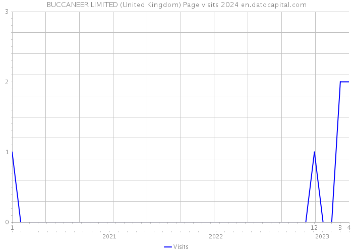 BUCCANEER LIMITED (United Kingdom) Page visits 2024 