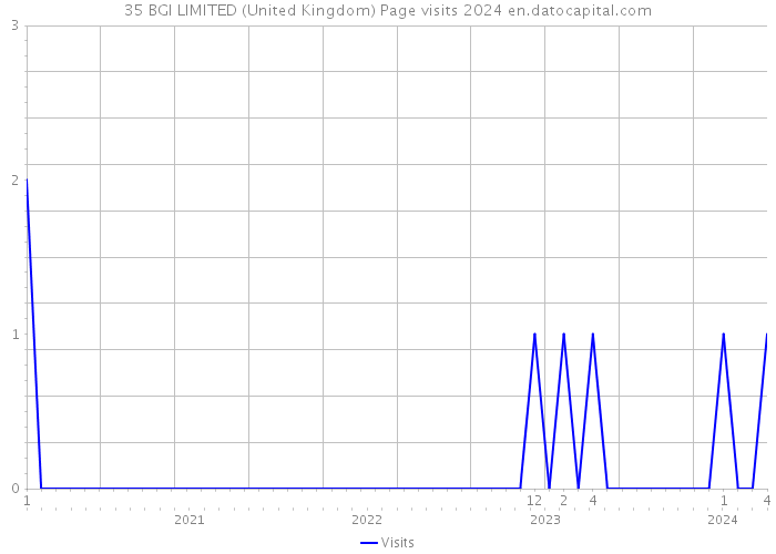 35 BGI LIMITED (United Kingdom) Page visits 2024 