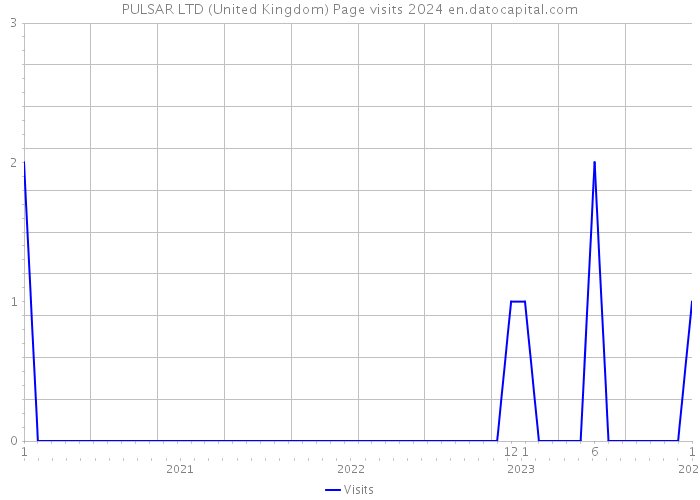 PULSAR LTD (United Kingdom) Page visits 2024 