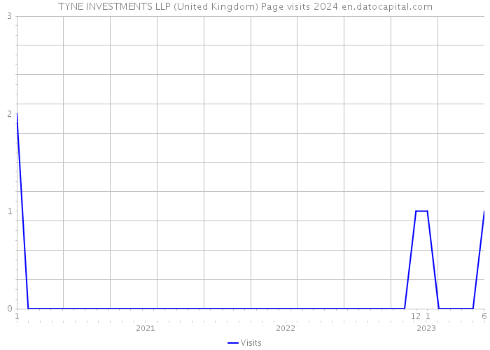 TYNE INVESTMENTS LLP (United Kingdom) Page visits 2024 