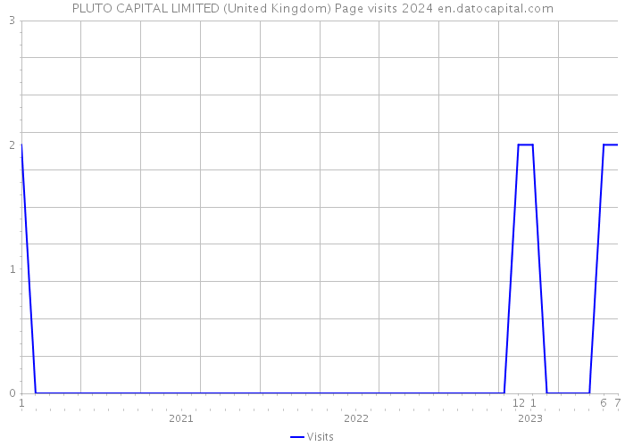 PLUTO CAPITAL LIMITED (United Kingdom) Page visits 2024 