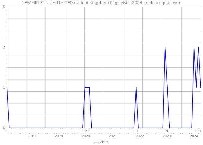 NEW MILLENNIUM LIMITED (United Kingdom) Page visits 2024 