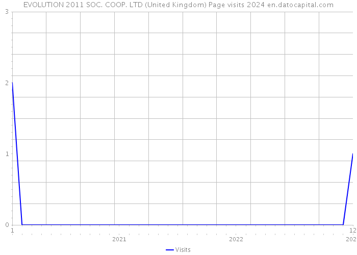 EVOLUTION 2011 SOC. COOP. LTD (United Kingdom) Page visits 2024 
