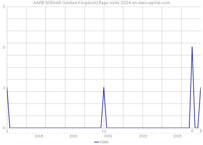 AARE SOSAAR (United Kingdom) Page visits 2024 
