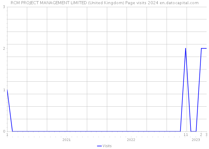 RCM PROJECT MANAGEMENT LIMITED (United Kingdom) Page visits 2024 