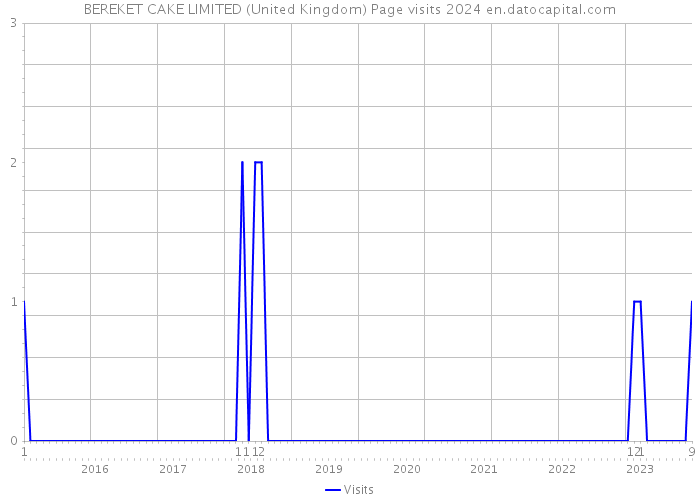 BEREKET CAKE LIMITED (United Kingdom) Page visits 2024 