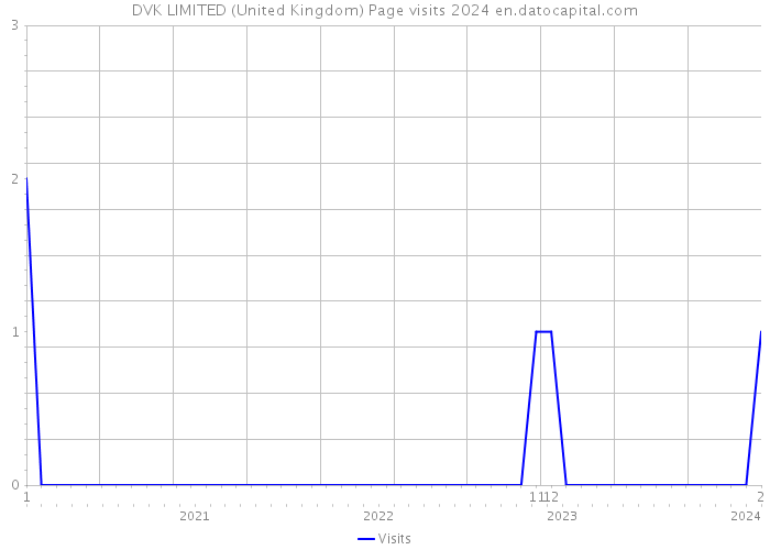 DVK LIMITED (United Kingdom) Page visits 2024 
