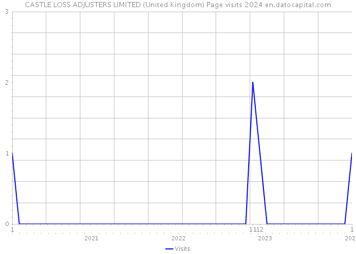 CASTLE LOSS ADJUSTERS LIMITED (United Kingdom) Page visits 2024 