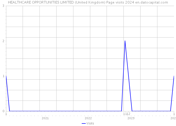 HEALTHCARE OPPORTUNITIES LIMITED (United Kingdom) Page visits 2024 