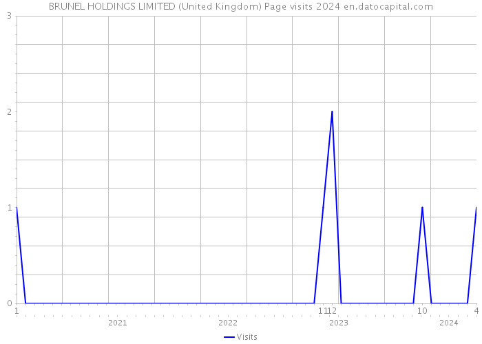 BRUNEL HOLDINGS LIMITED (United Kingdom) Page visits 2024 