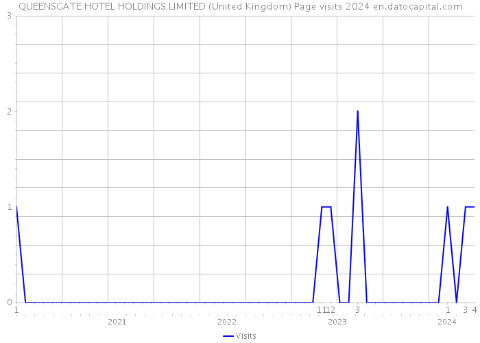QUEENSGATE HOTEL HOLDINGS LIMITED (United Kingdom) Page visits 2024 