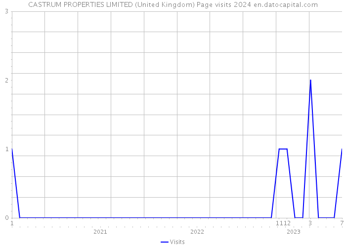 CASTRUM PROPERTIES LIMITED (United Kingdom) Page visits 2024 