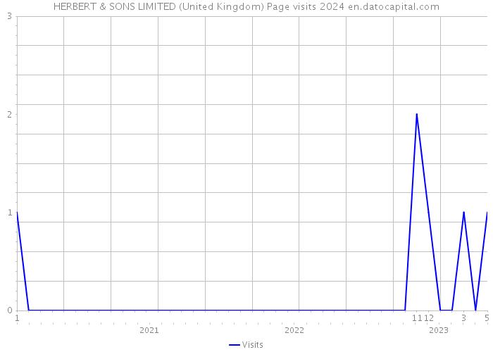 HERBERT & SONS LIMITED (United Kingdom) Page visits 2024 