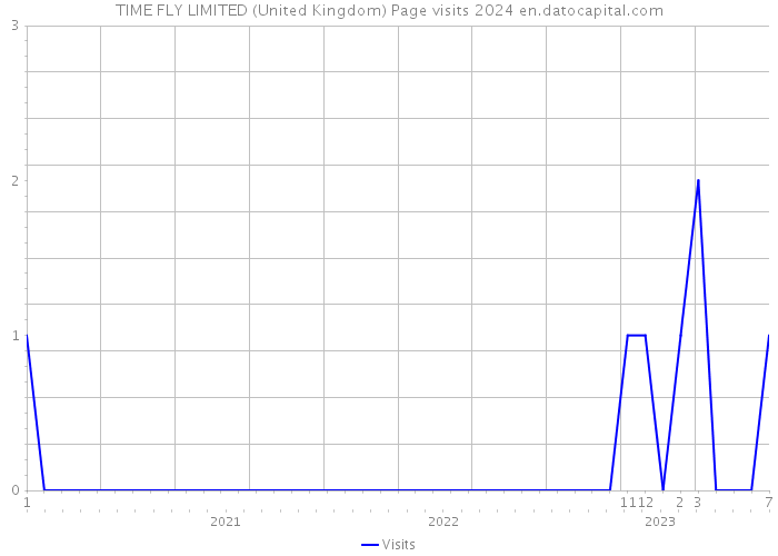 TIME FLY LIMITED (United Kingdom) Page visits 2024 