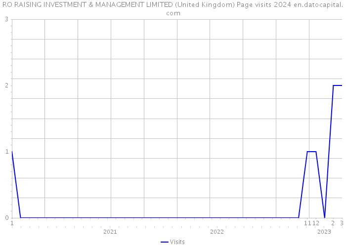 RO RAISING INVESTMENT & MANAGEMENT LIMITED (United Kingdom) Page visits 2024 