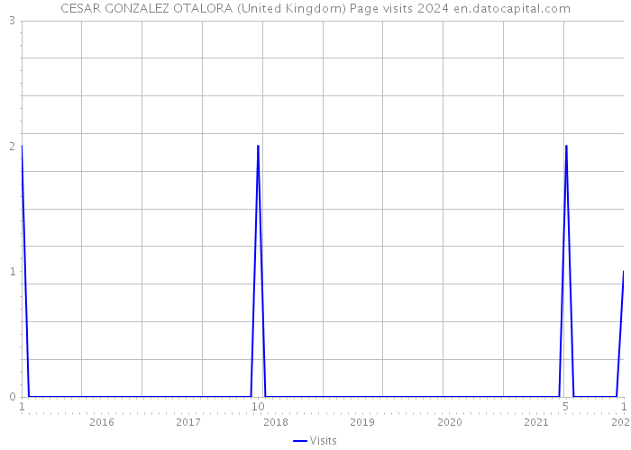 CESAR GONZALEZ OTALORA (United Kingdom) Page visits 2024 