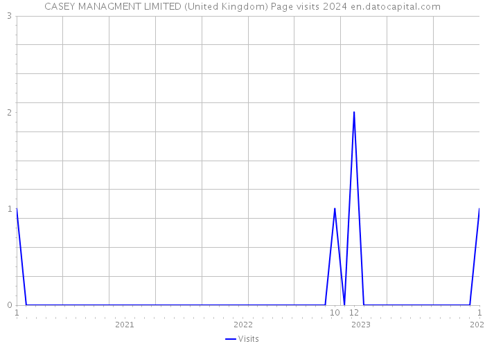 CASEY MANAGMENT LIMITED (United Kingdom) Page visits 2024 