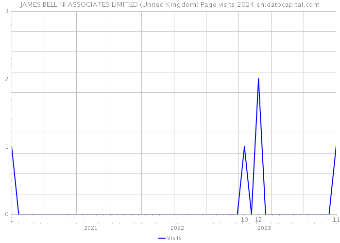 JAMES BELLINI ASSOCIATES LIMITED (United Kingdom) Page visits 2024 
