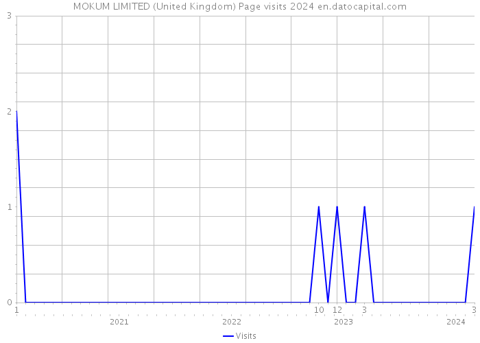 MOKUM LIMITED (United Kingdom) Page visits 2024 