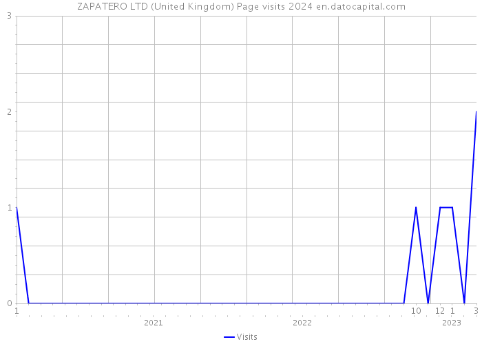 ZAPATERO LTD (United Kingdom) Page visits 2024 