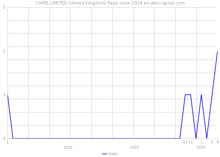 CAPEL LIMITED (United Kingdom) Page visits 2024 