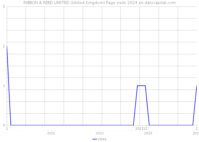 RIBBON & REED LIMITED (United Kingdom) Page visits 2024 