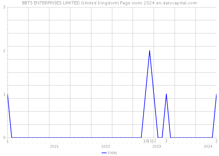 BBTS ENTERPRISES LIMITED (United Kingdom) Page visits 2024 