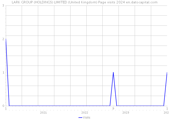 LARK GROUP (HOLDINGS) LIMITED (United Kingdom) Page visits 2024 