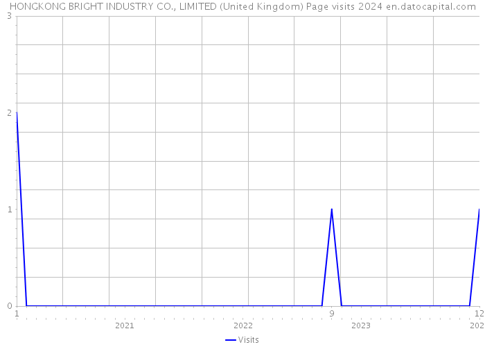 HONGKONG BRIGHT INDUSTRY CO., LIMITED (United Kingdom) Page visits 2024 