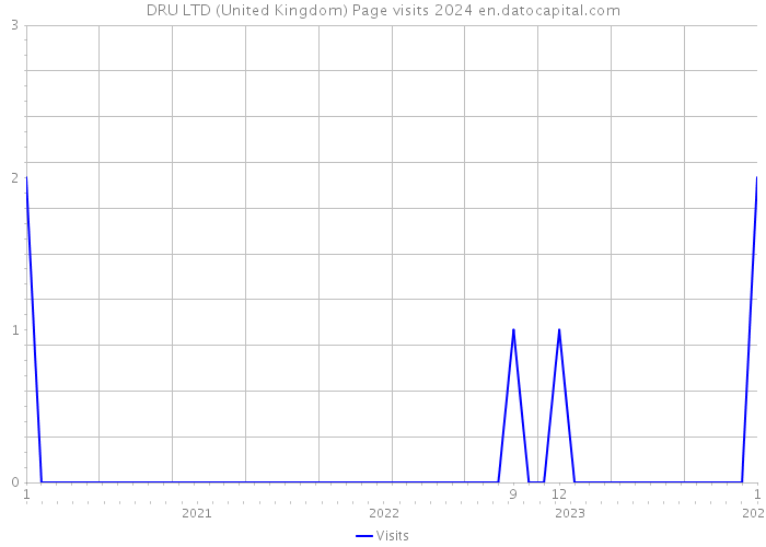DRU LTD (United Kingdom) Page visits 2024 