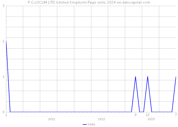 P G LOCUM LTD (United Kingdom) Page visits 2024 