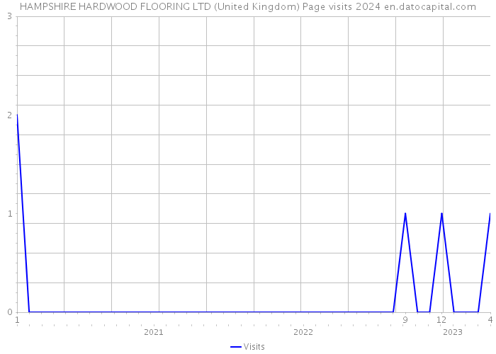 HAMPSHIRE HARDWOOD FLOORING LTD (United Kingdom) Page visits 2024 