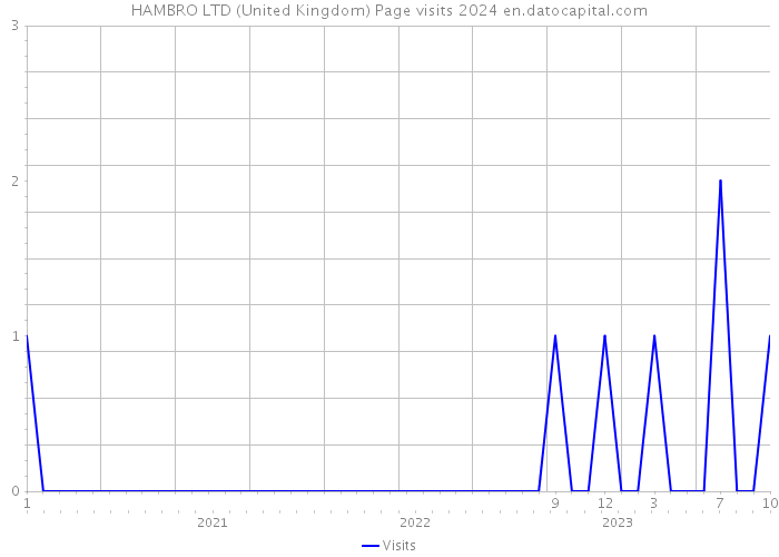 HAMBRO LTD (United Kingdom) Page visits 2024 