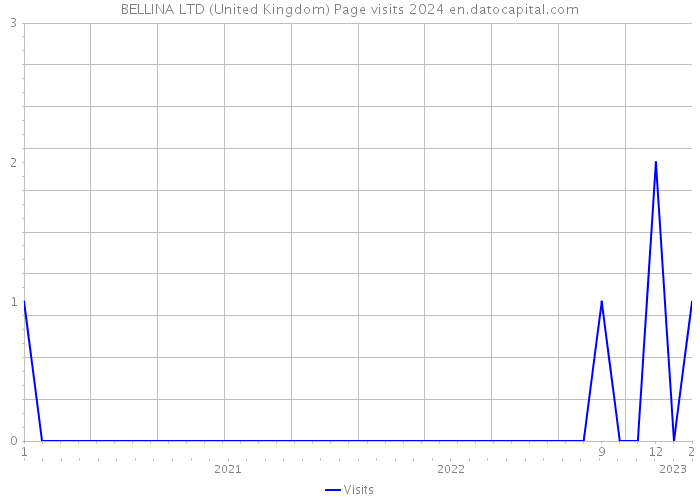 BELLINA LTD (United Kingdom) Page visits 2024 