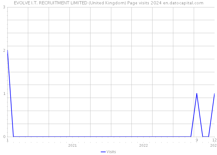 EVOLVE I.T. RECRUITMENT LIMITED (United Kingdom) Page visits 2024 