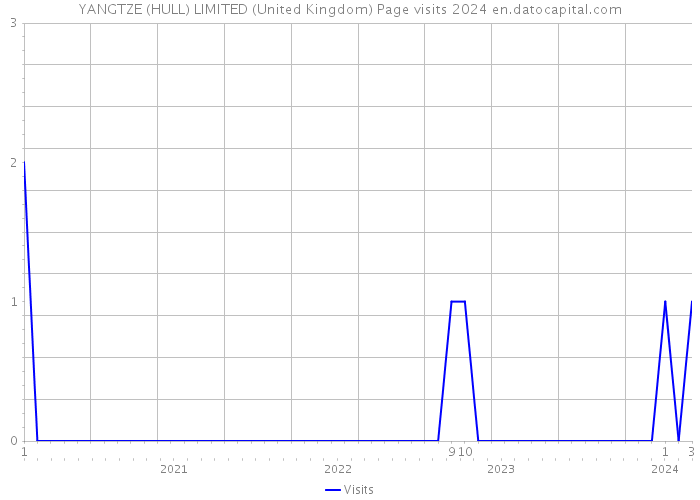 YANGTZE (HULL) LIMITED (United Kingdom) Page visits 2024 