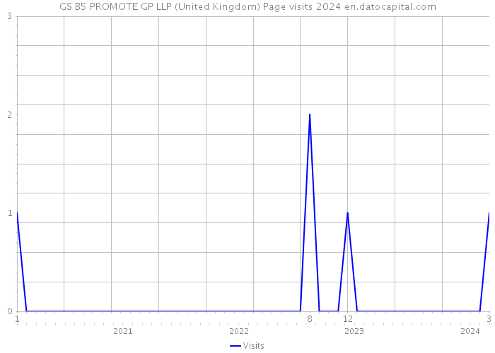 GS B5 PROMOTE GP LLP (United Kingdom) Page visits 2024 