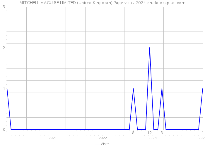 MITCHELL MAGUIRE LIMITED (United Kingdom) Page visits 2024 