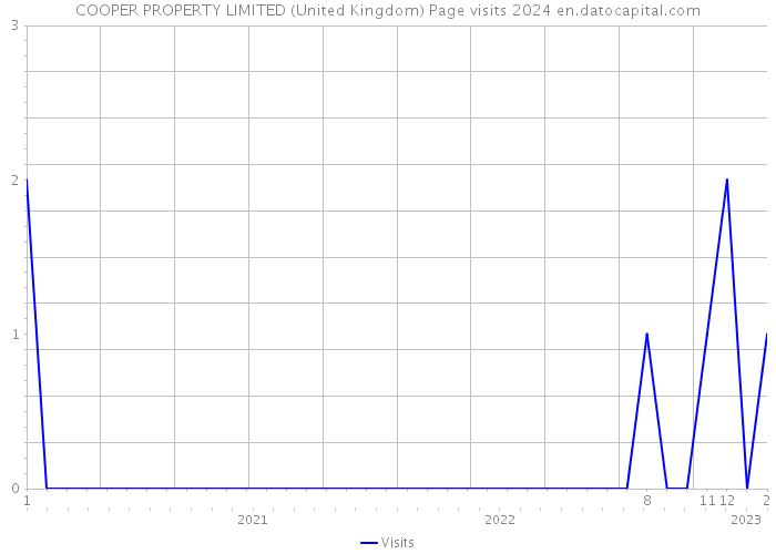 COOPER PROPERTY LIMITED (United Kingdom) Page visits 2024 