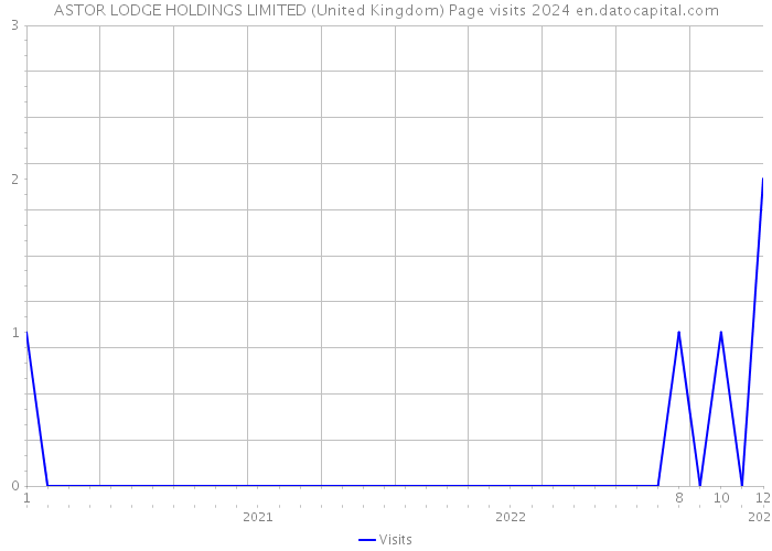 ASTOR LODGE HOLDINGS LIMITED (United Kingdom) Page visits 2024 