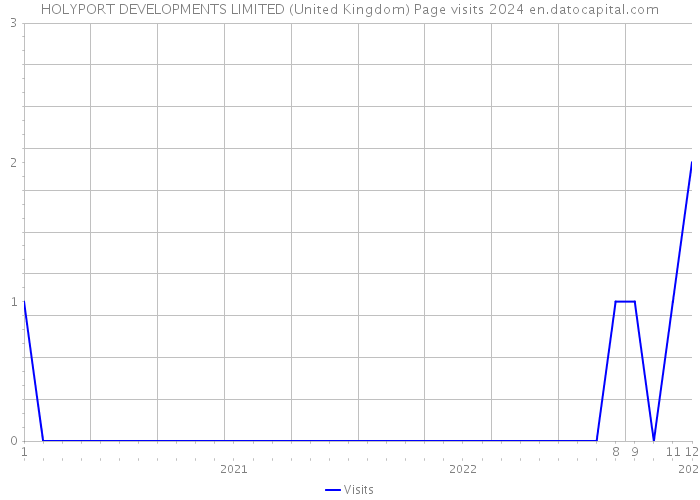 HOLYPORT DEVELOPMENTS LIMITED (United Kingdom) Page visits 2024 