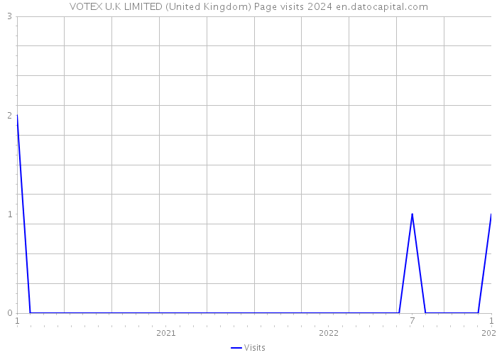 VOTEX U.K LIMITED (United Kingdom) Page visits 2024 