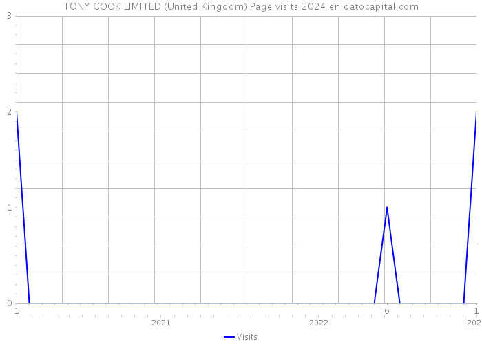 TONY COOK LIMITED (United Kingdom) Page visits 2024 