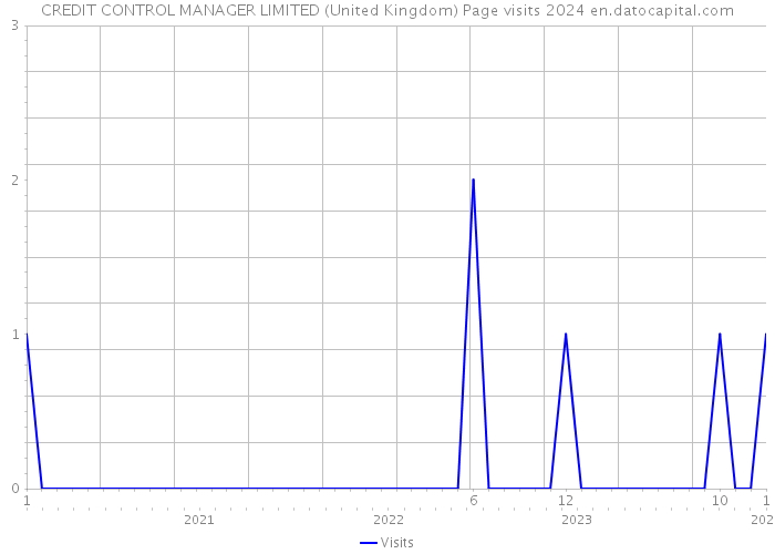CREDIT CONTROL MANAGER LIMITED (United Kingdom) Page visits 2024 