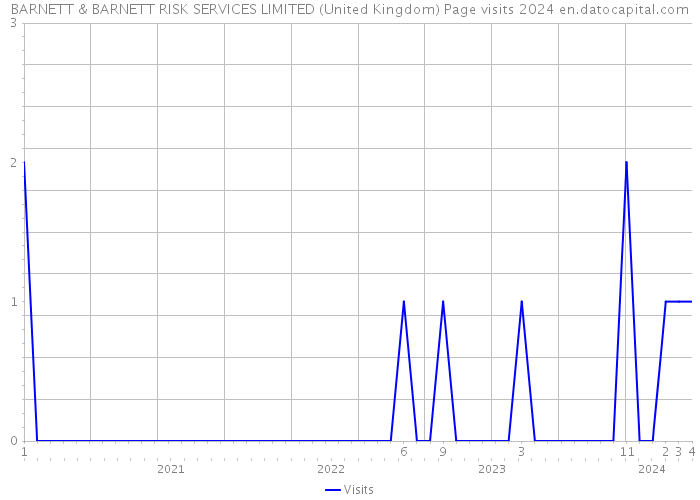 BARNETT & BARNETT RISK SERVICES LIMITED (United Kingdom) Page visits 2024 